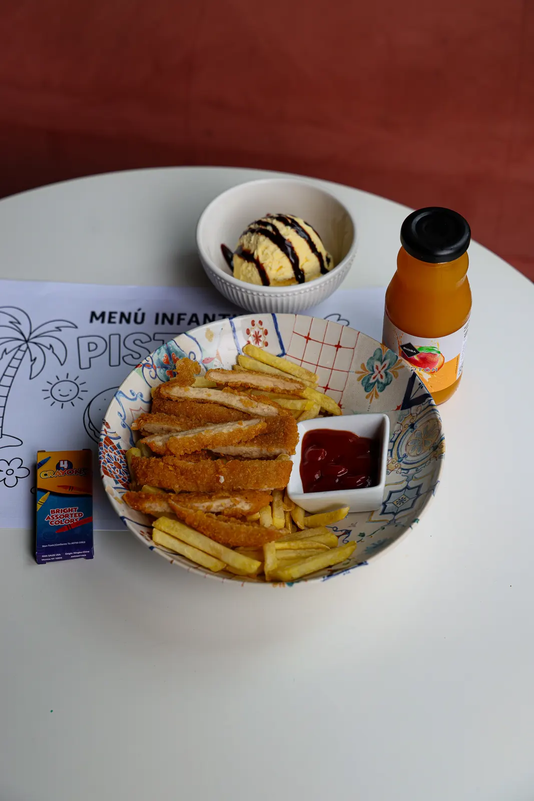 POLLO EN TIRAS CON PATATAS